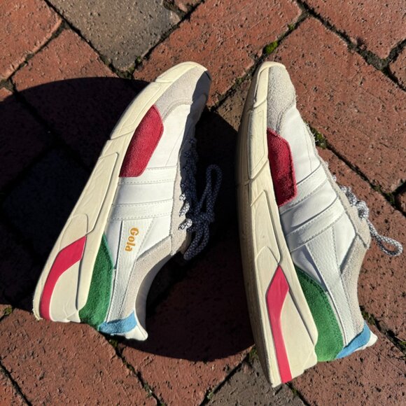 GOLA - Women's US9 Colorblock Suede Sneakers Trident Trainers - Picture 3 of 6